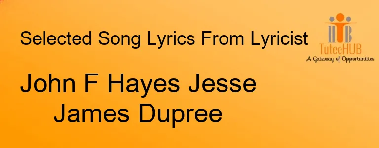 John F Hayes Jesse James Dupree