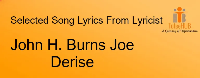 John H. Burns Joe Derise