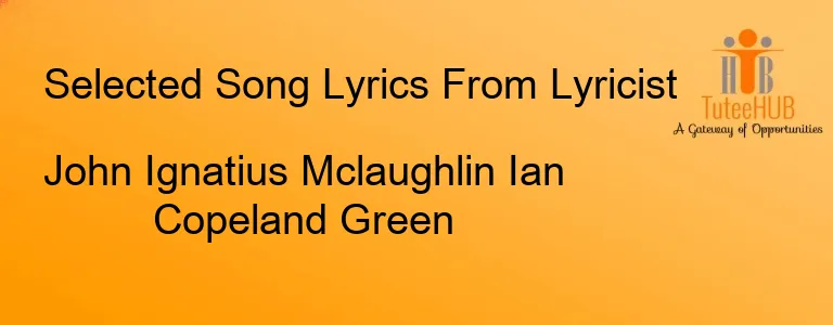 John Ignatius Mclaughlin Ian Copeland Green