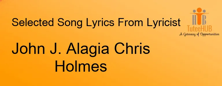 John J. Alagia Chris Holmes