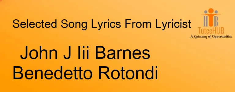 John J Iii Barnes Benedetto Rotondi