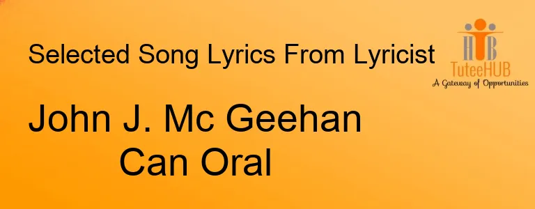 John J. Mc Geehan Can Oral