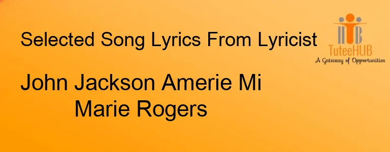 John Jackson Amerie Mi Marie Rogers