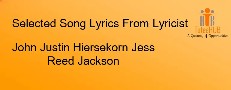 John Justin Hiersekorn Jess Reed Jackson