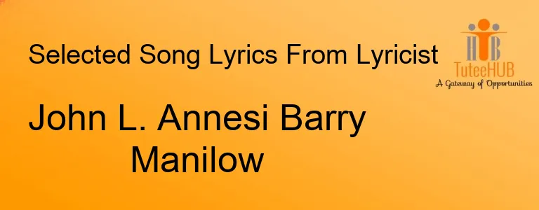 John L. Annesi Barry Manilow
