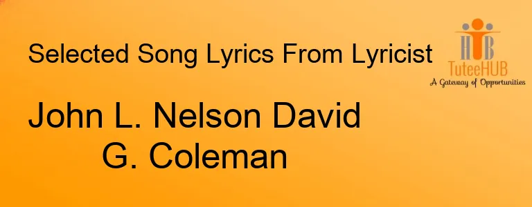 John L. Nelson David G. Coleman