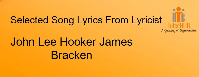 John Lee Hooker James Bracken