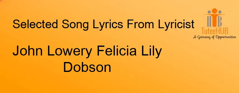 John Lowery Felicia Lily Dobson