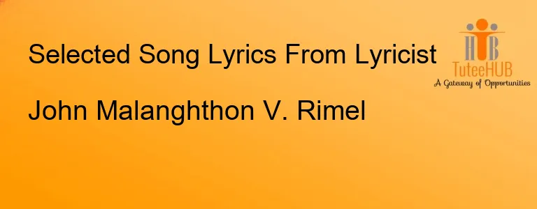 John Malanghthon V. Rimel