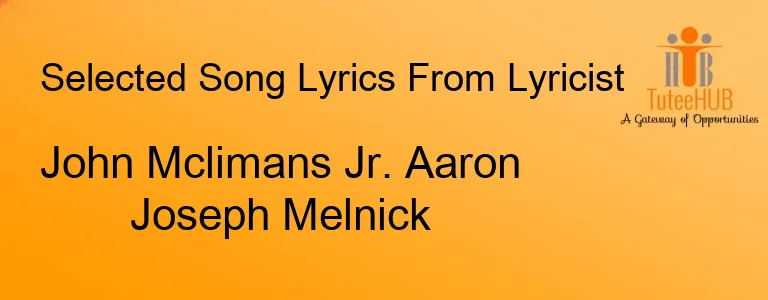 John Mclimans Jr. Aaron Joseph Melnick