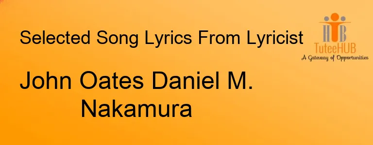 John Oates Daniel M. Nakamura