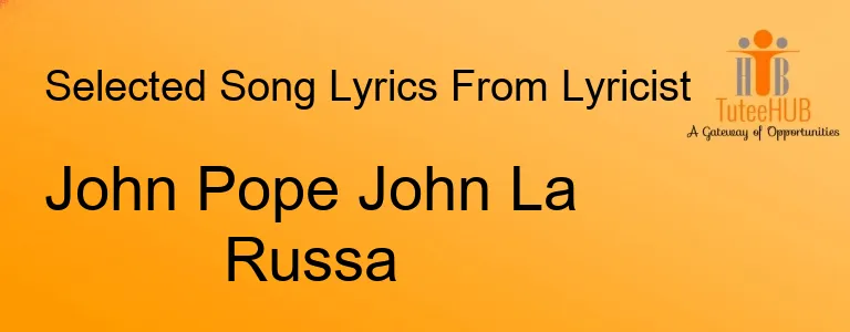 John Pope John La Russa