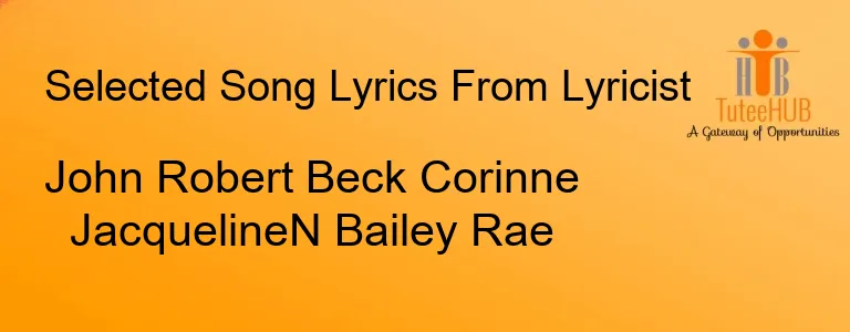 John Robert Beck Corinne JacquelineN Bailey Rae