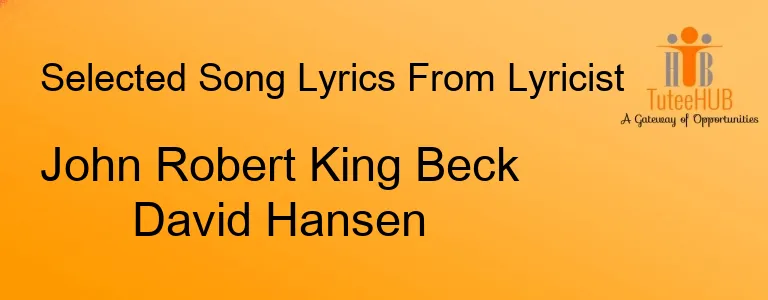 John Robert King Beck David Hansen