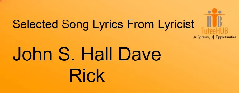 John S. Hall Dave Rick