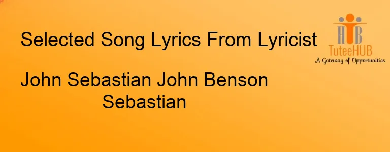 John Sebastian John Benson Sebastian