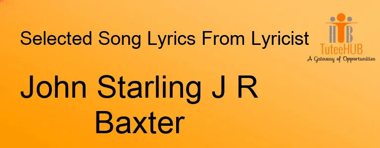 John Starling J R Baxter