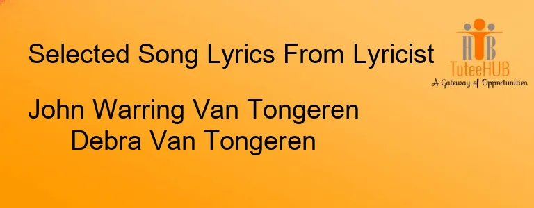 John Warring Van Tongeren Debra Van Tongeren