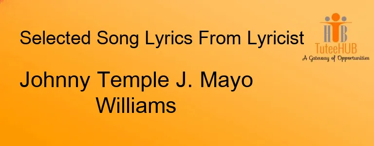 Johnny Temple J. Mayo Williams