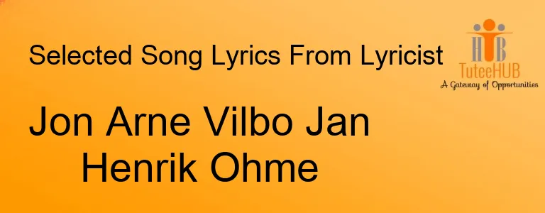 Jon Arne Vilbo Jan Henrik Ohme