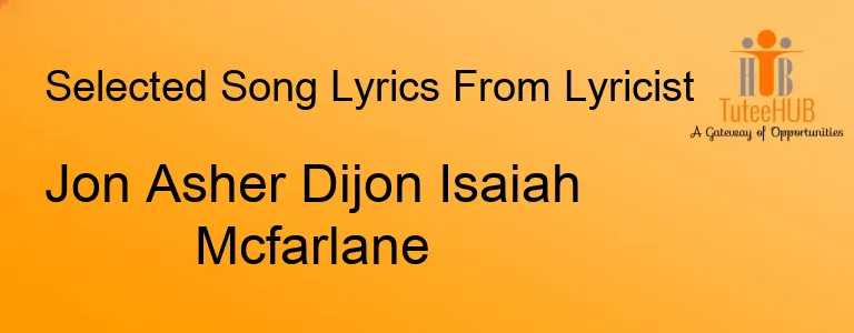 Jon Asher Dijon Isaiah Mcfarlane