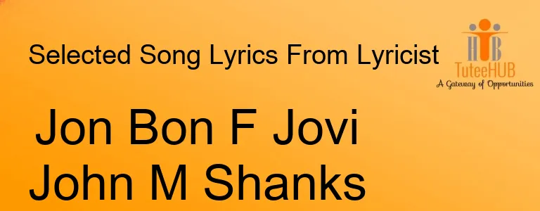 Jon Bon F Jovi John M Shanks