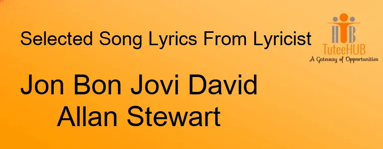 Jon Bon Jovi David Allan Stewart
