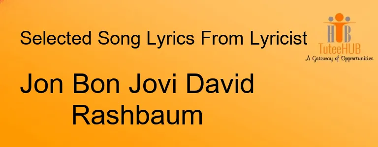 Jon Bon Jovi David Rashbaum