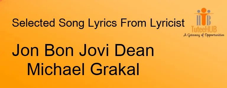 Jon Bon Jovi Dean Michael Grakal