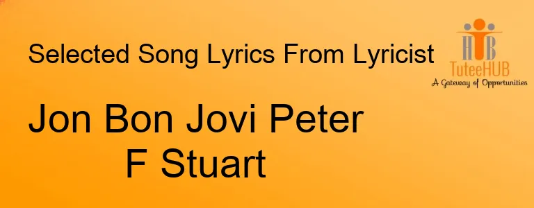 Jon Bon Jovi Peter F Stuart