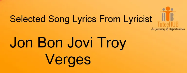 Jon Bon Jovi Troy Verges