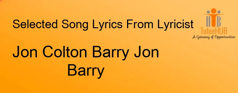 Jon Colton Barry Jon Barry