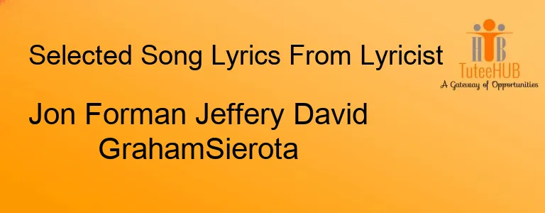 Jon Forman Jeffery David GrahamSierota