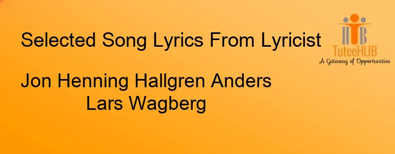 Jon Henning Hallgren Anders Lars Wagberg