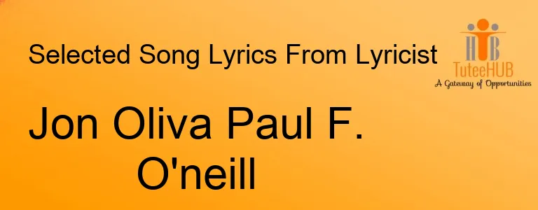 Jon Oliva Paul F. O'neill