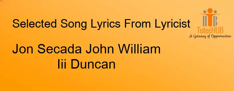 Jon Secada John William Iii Duncan