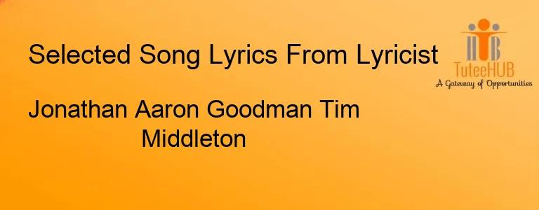 Jonathan Aaron Goodman Tim Middleton