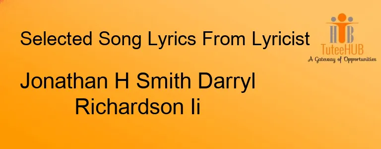 Jonathan H Smith Darryl Richardson Ii