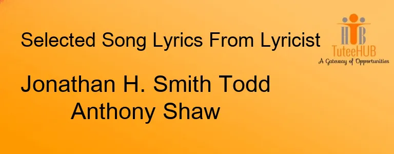Jonathan H. Smith Todd Anthony Shaw
