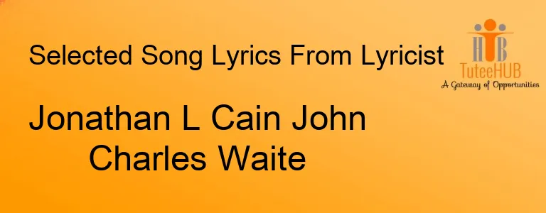 Jonathan L Cain John Charles Waite