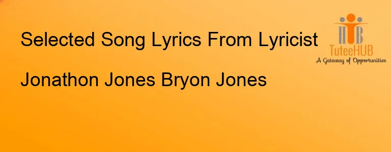Jonathon Jones Bryon Jones