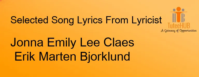 Jonna Emily Lee Claes Erik Marten Bjorklund