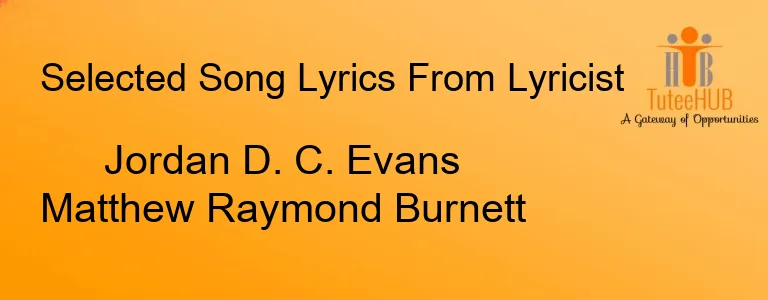 Jordan D. C. Evans Matthew Raymond Burnett