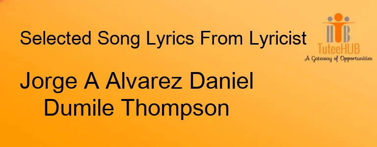 Jorge A Alvarez Daniel Dumile Thompson