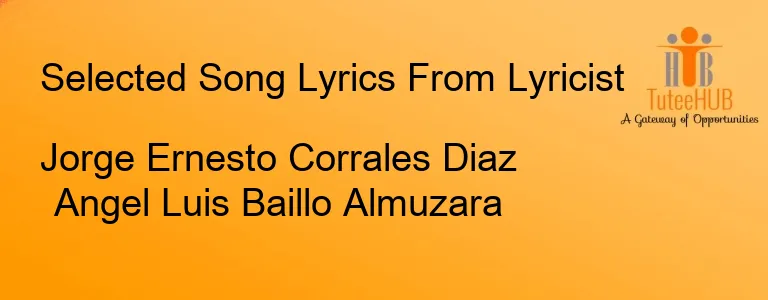 Jorge Ernesto Corrales Diaz Angel Luis Baillo Almuzara