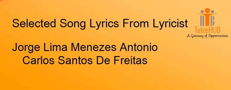 Jorge Lima Menezes Antonio Carlos Santos De Freitas