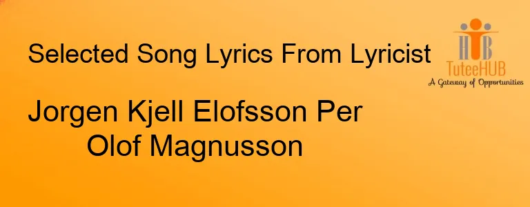 Jorgen Kjell Elofsson Per Olof Magnusson