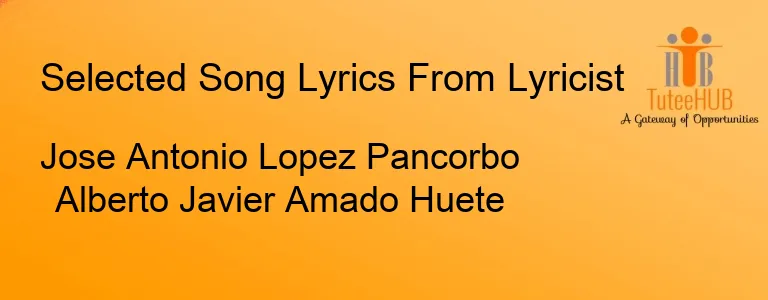 Jose Antonio Lopez Pancorbo Alberto Javier Amado Huete