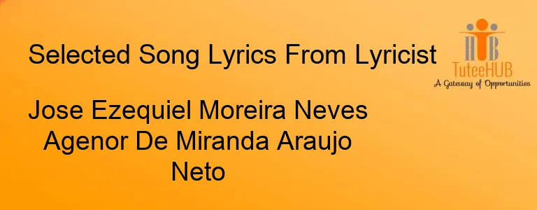 Jose Ezequiel Moreira Neves Agenor De Miranda Araujo Neto