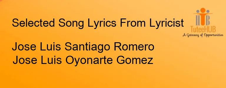 Jose Luis Santiago Romero Jose Luis Oyonarte Gomez